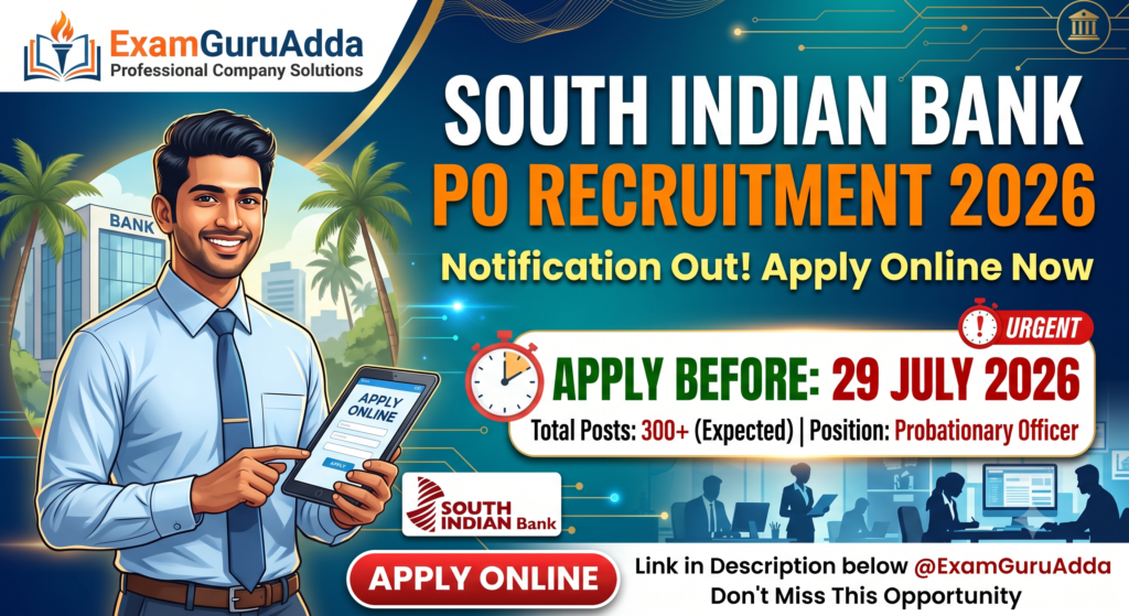 South Indian Bank PO Recruitment 2026: Notification Out