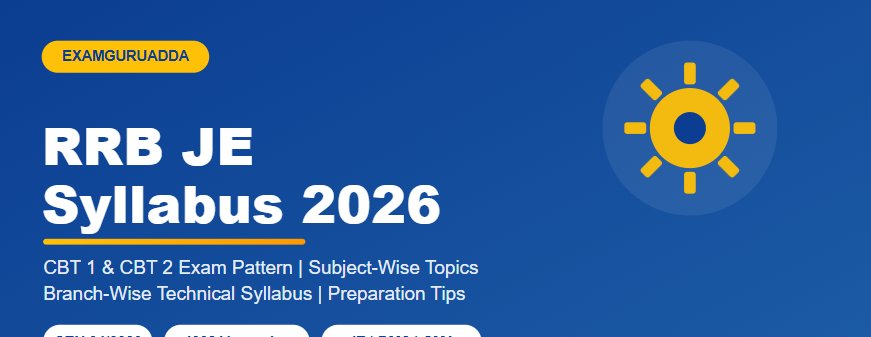 RRB JE Syllabus 2026