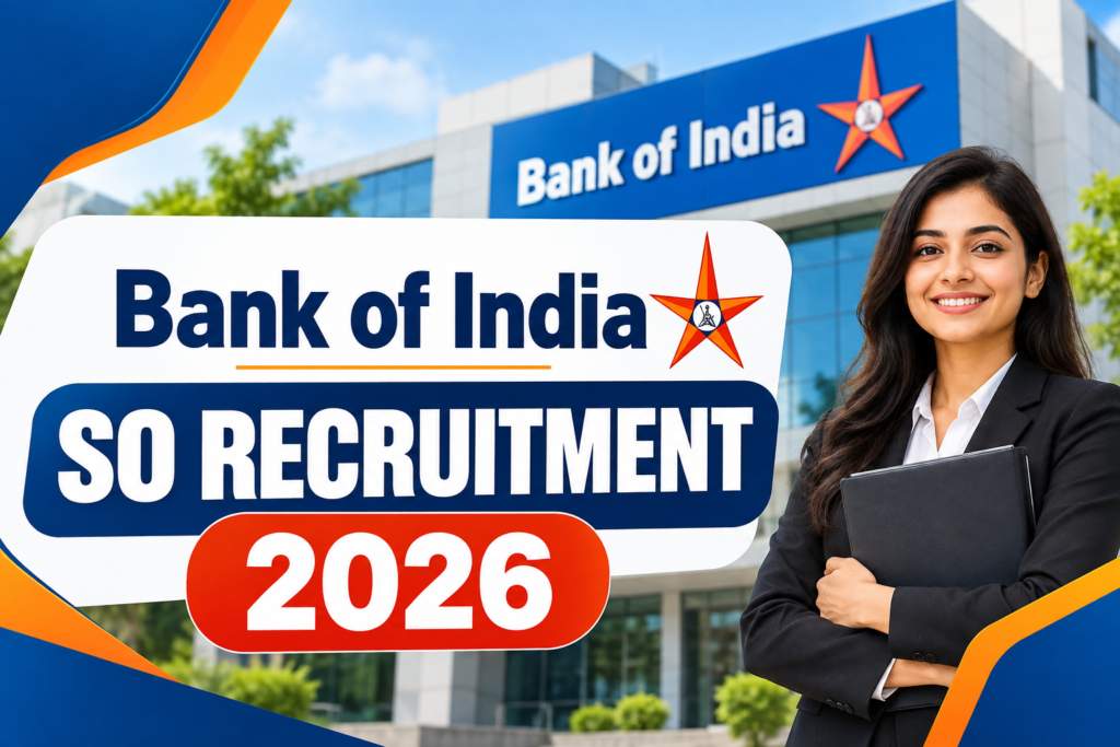 Bank of India SO Recruitment 2026