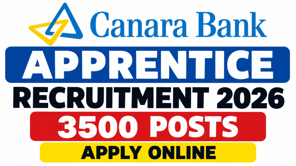 Canara Bank Apprentice Recruitment 2026
